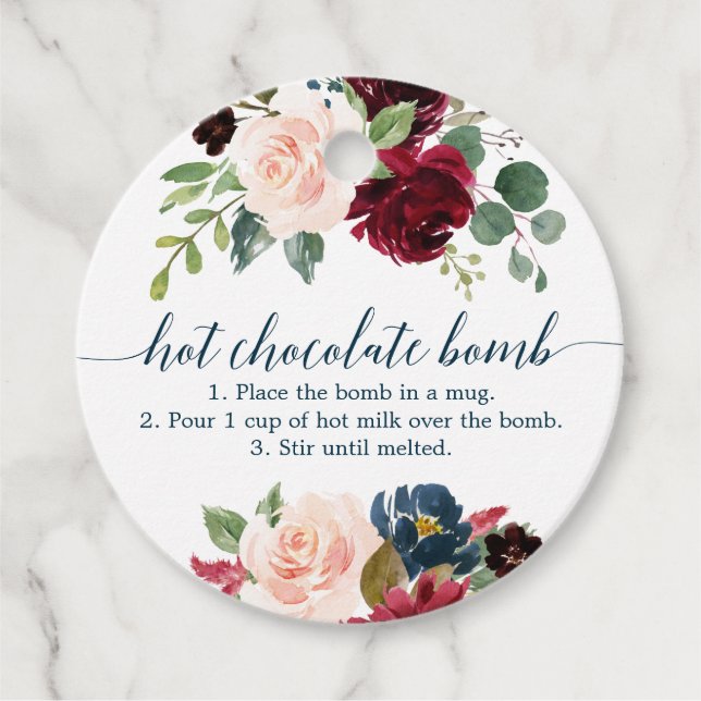 Cadeau Instructions relatives aux étiquettes de la bombe  (Devant)