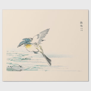 Cadeau JAPONAIS BOIS BLOC OISEAU IMPRIMER Papier à envelo