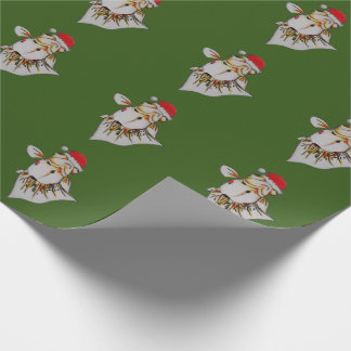 Cadeau Jaunty Santa Hat Goldfish Papier d'enveloppement d