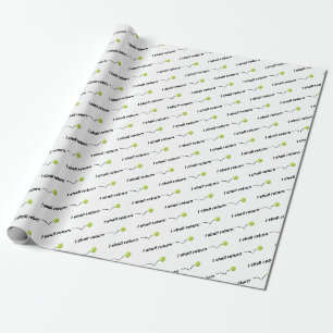 Cadeau Je renverrai le papier d'emballage de tennis