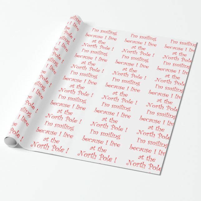 Cadeau Je souris parce que du papier d'emballage (Déroulé)