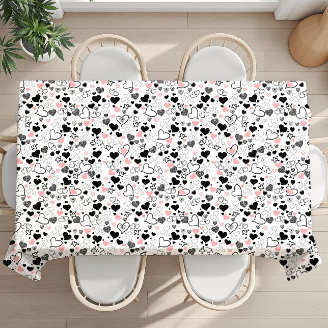 Cadeau Je T'Aime Nappe Coeur Saint-Valentin (I Love You Gift Valentine Heart Tablecloth)