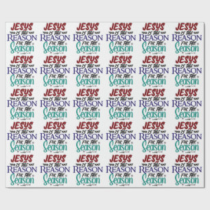 Cadeau "Jésus est la raison" Papier d'emballage de Noël