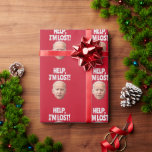 CADEAU JOE BIDEN CONFUSED CHRISTMAS WRAPPER PAPIER<br><div class="desc">JOE BIDEN AIDE ! JE SUIS PERDU ! FUN CADEAU WRAP POUR NOËL OU POUR N'IMPORTE QUELLE OCCASION !</div>