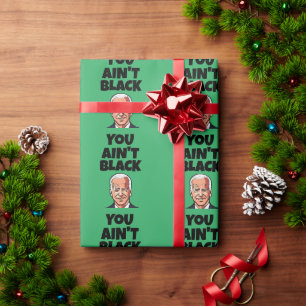 CADEAU JOE BIDEN FUNNY CHRISTMAS GIANT WRAPPER PAPIER