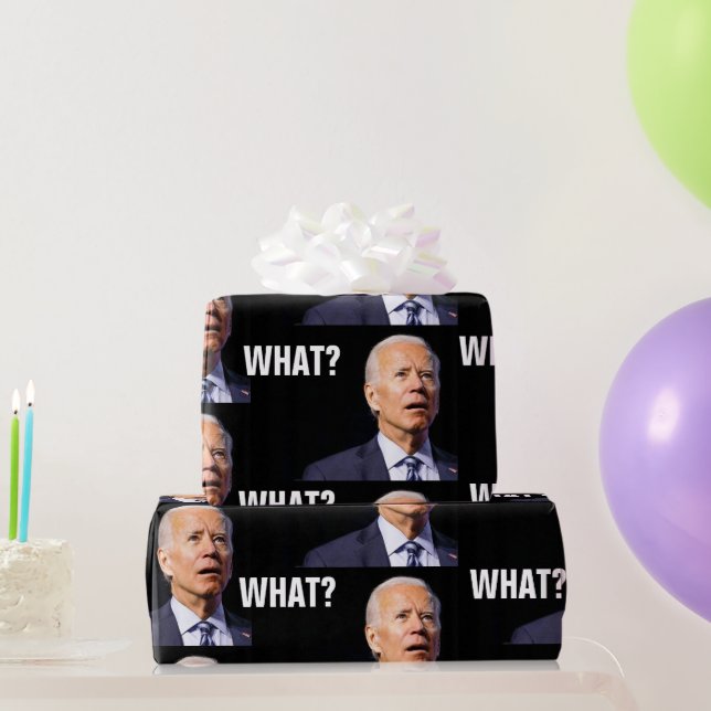 CADEAU JOE BIDEN FUNNY WRAPPER PAPIER (Cadeaux de fête)