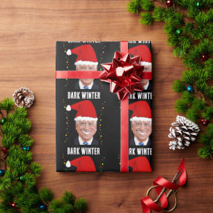 CADEAU JOE BIDEN HIVER SOMBRES DRÔLE PAPIER D'EMBALLAGE D