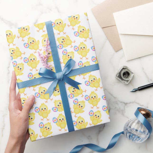 Cadeau Joli Motif de poussette jaune | Papier de recouvre (Cadeaux)