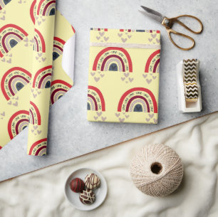 Cadeau Joli papier d'emballage de mug pour la Saint-Valen