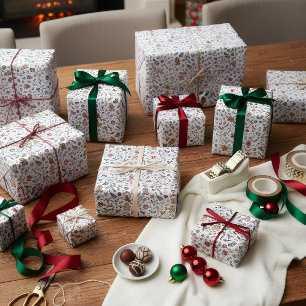 Cadeau Joli papier d'emballage de Noël