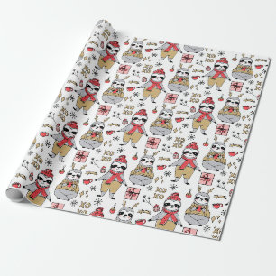 Cadeau Joli papier d'emballage de Noël