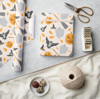 Cadeau Joli papier d'emballage Halloween
