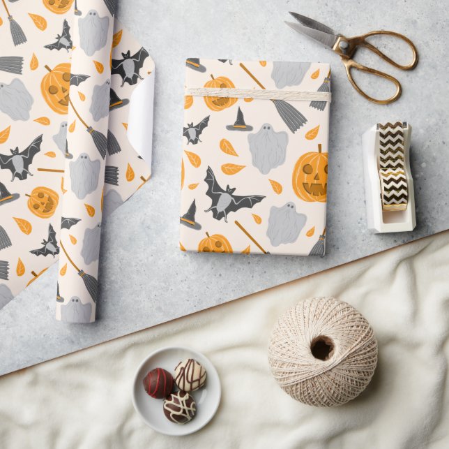 Cadeau Joli papier d'emballage Halloween  (Artisanat)
