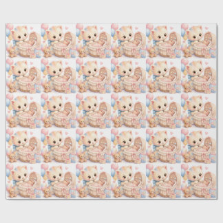 Cadeau Joli papier d'emballage pour Baby Shower | Aquarel