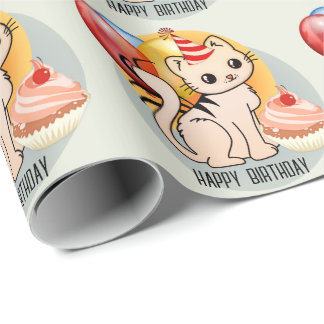 Cadeau Joli papier d'enveloppement pour Kitty Birthday