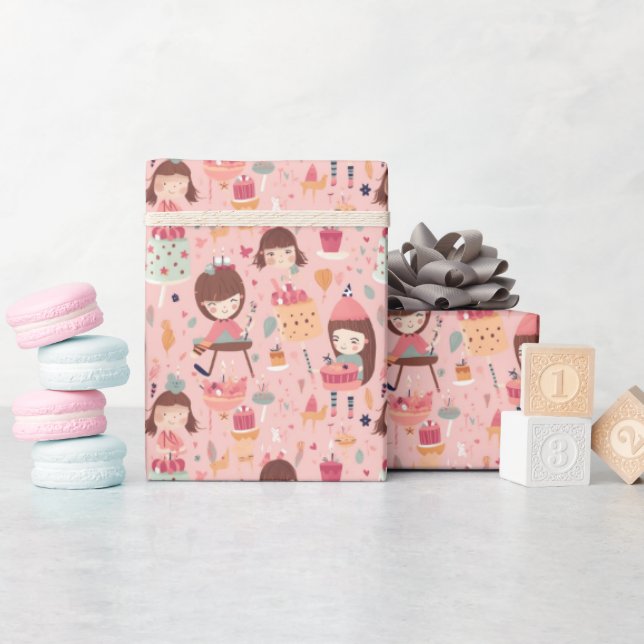 Cadeau Joli papier d'enveloppement Princess (Baby Shower)