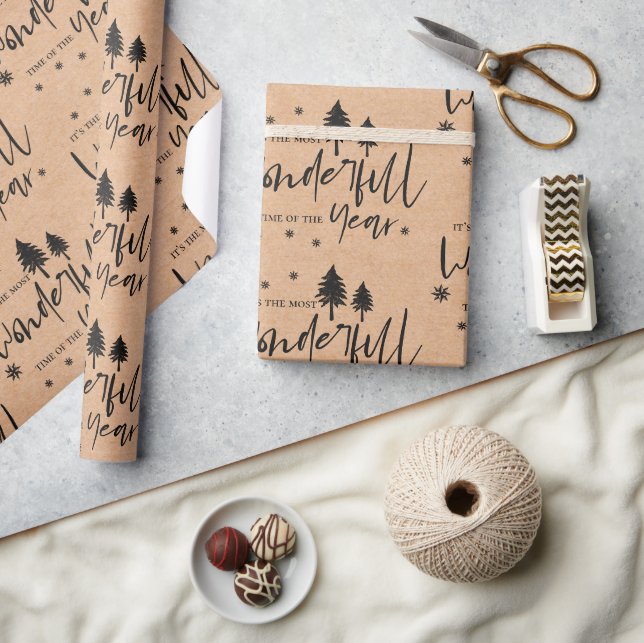 Cadeau Joli papier kraft La plus merveilleuse période de  (Artisanat)