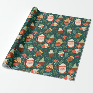 Cadeau Joli papier Motif de Noël