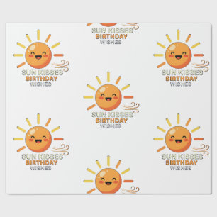 Cadeau Joli Soleil Sourire Vœux D'anniversaire Papier D'e