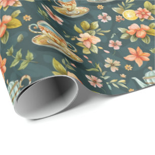 Cadeau Joli thé carrelé papier à envelopper