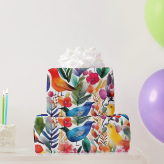 Cadeau Jolie fleurs roses Papier à envelopper