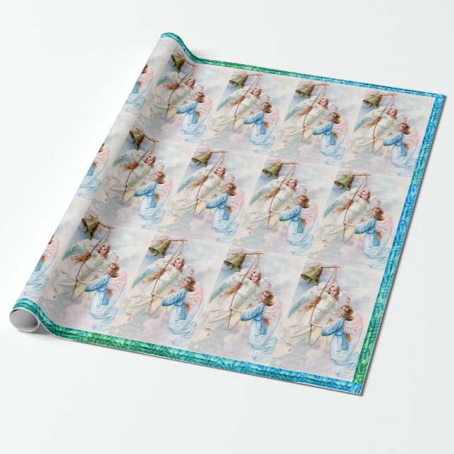 Cadeau Jolies Anges Avec Papier À Cloche (Déroulé)