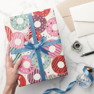 Cadeau Jolis emballages de donuts Je t'aime Papier
