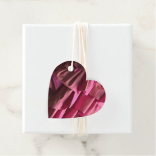 Cadeau Jolis motifs à volants rose chaud Étiquettes de fa