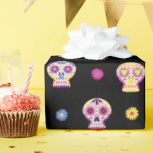 Cadeau Jour de la mort crâne de sucre papier d'enveloppem