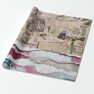 Cadeau journal papier déchiré