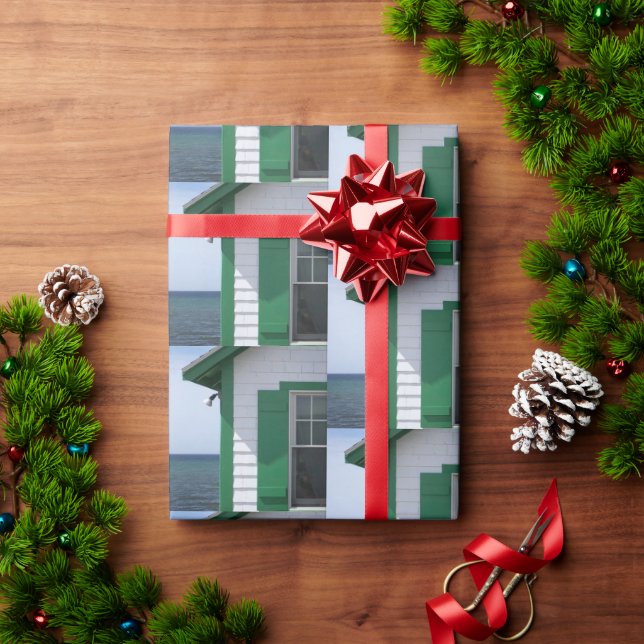 Cadeau Jours Cottages Enveloppement Papier "Green Envy" (Cadeau de vacances)