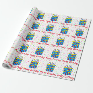 Cadeau Joyeux Anniversaire Cake Confetti Party papier d'e