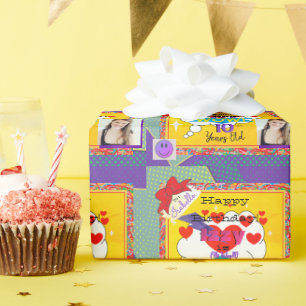 Cadeau Joyeux Anniversaire Comic Livre Look Papier Napkin