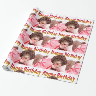 Cadeau Joyeux Anniversaire Papier d'Emballage Chien Labra