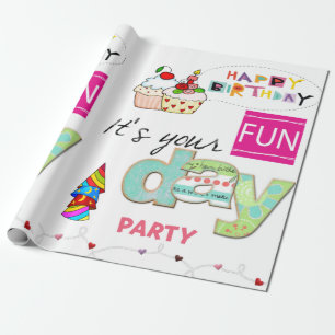 Cadeau Joyeux Anniversaire Papier papier FUN Cupcake