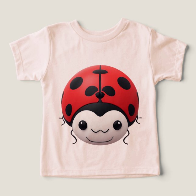 Cadeau Joyeux Dessin Animé Coccinelle Pour Fille (Design Recto)
