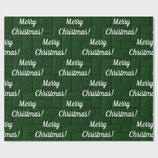 Cadeau Joyeux Noël Émeraude papier d'enveloppement