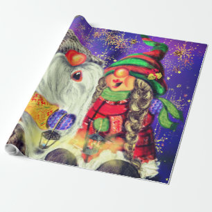 Cadeau Joyeux Noël Gnome Papier d'enveloppement