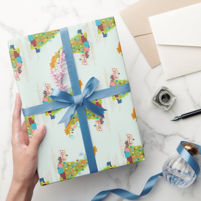 Cadeau Joyeux Noël Papier d'enveloppement de Noël (Cadeaux)