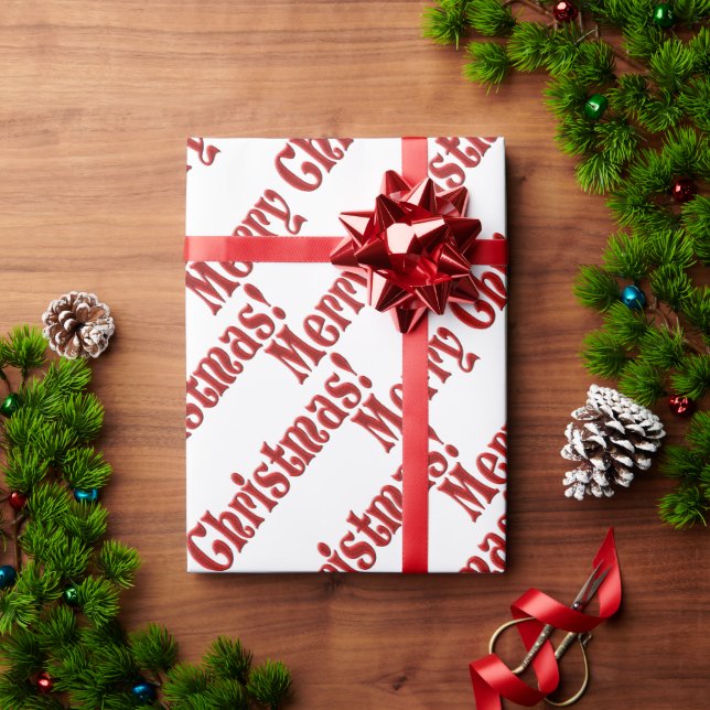 Cadeau Joyeux papier d'emballage de Noël (Cadeau de vacances)