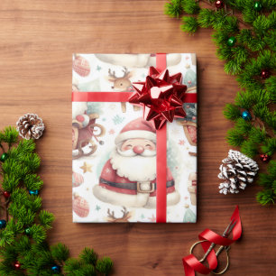 Cadeau Joyeux papier d'emballage festif de Noël