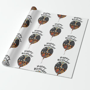 Cadeau Joyeux papier d'enveloppement d'anniversaire