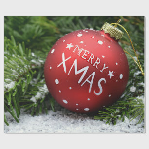 Cadeau Joyeux papier d'enveloppement de Noël