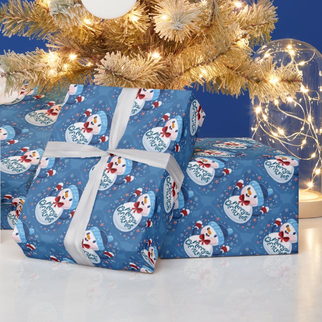 Cadeau Joyeux papier d'enveloppement de Noël (Vacances)