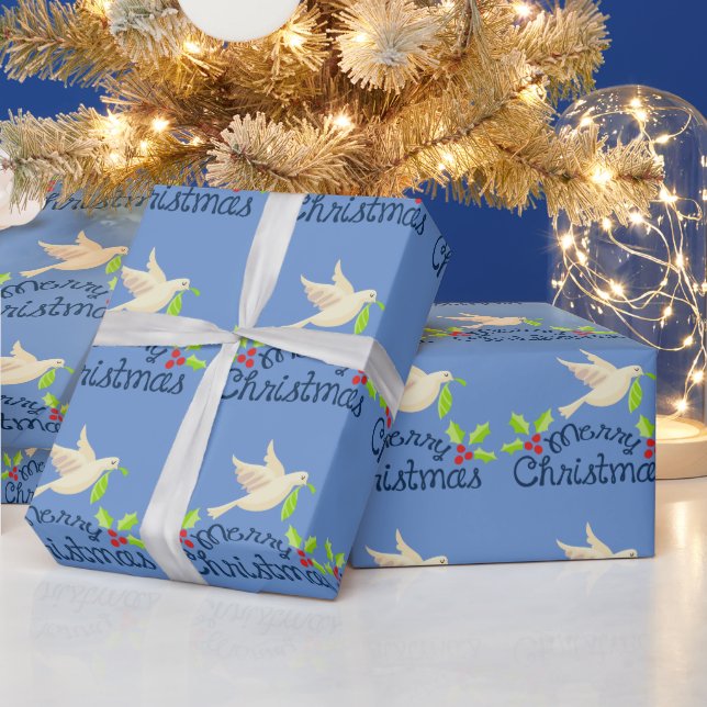 Cadeau Joyeux papier d'enveloppement de Noël (Vacances)