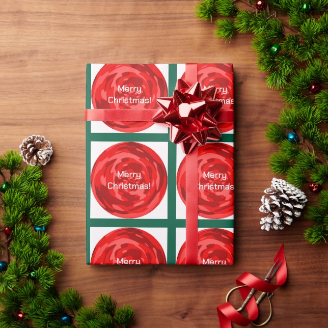 Cadeau Joyeux papier d'enveloppement de Noël (Cadeau de vacances)