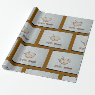 Cadeau Joyeux papier d'enveloppement de pommes de terre