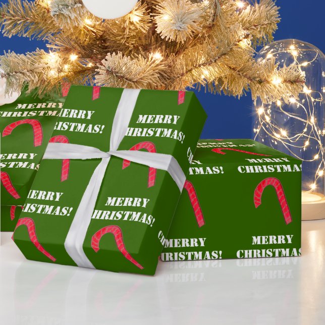 Cadeau Joyeux papier d'enveloppement de Sucre de canne ro (Vacances)