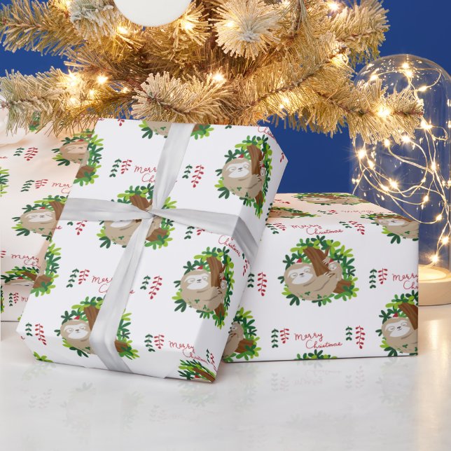 Cadeau Joyeux papier Motif de fentes de Noël (Vacances)