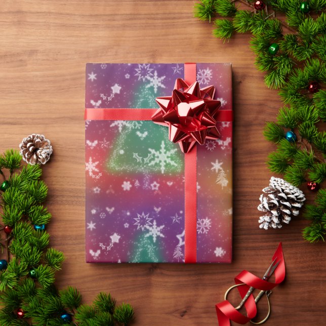 Cadeau Joyeux petit papier d'enveloppement de Noël (Cadeau de vacances)
